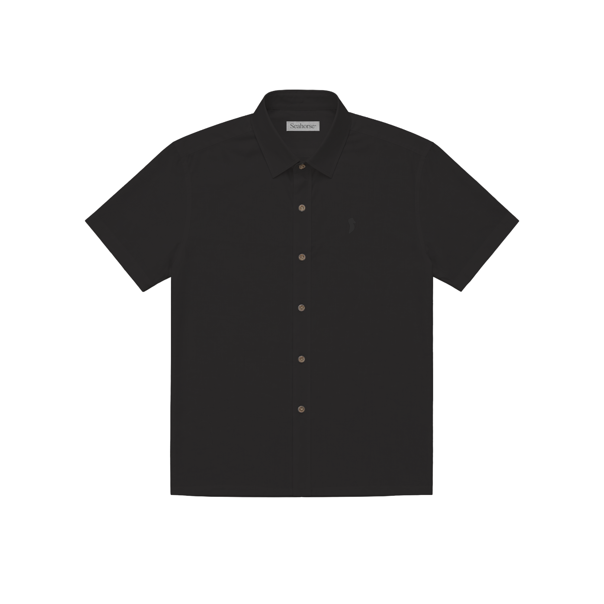 Camisa Manga Corta Negra