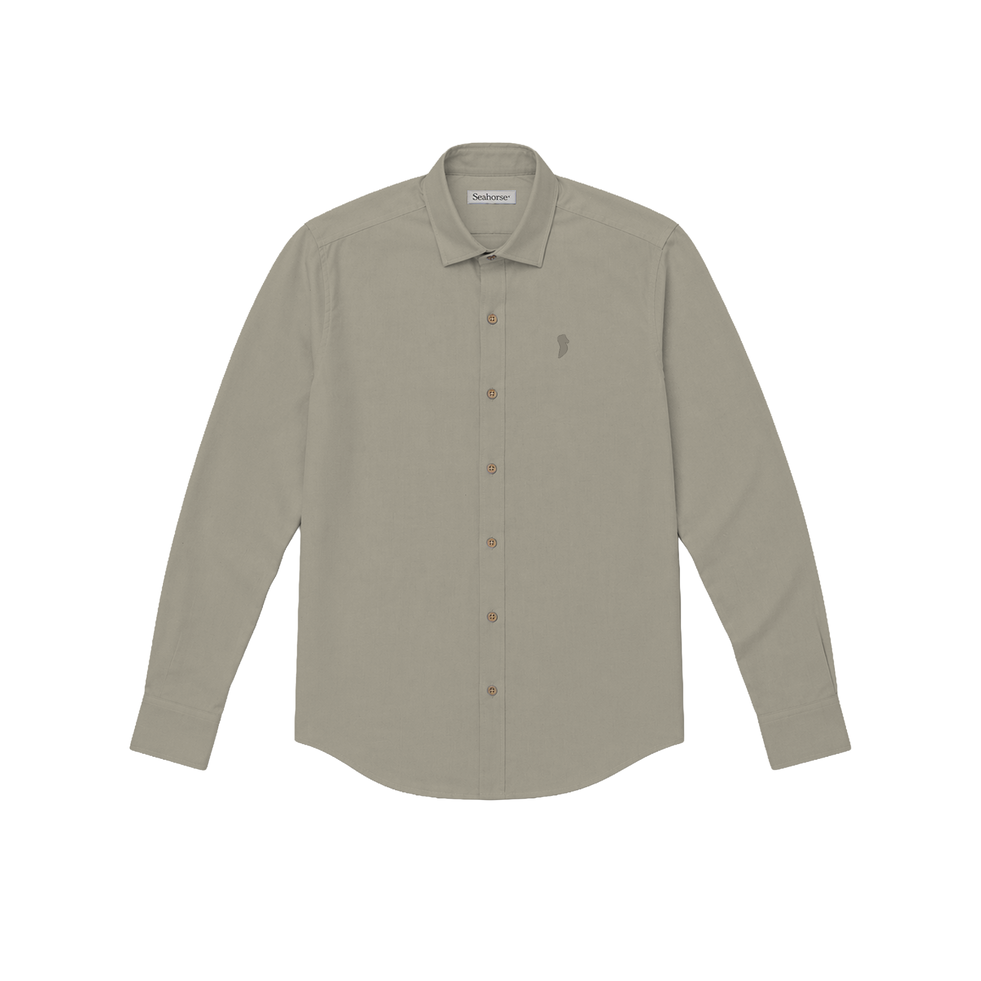Camisa Manga Larga Beige