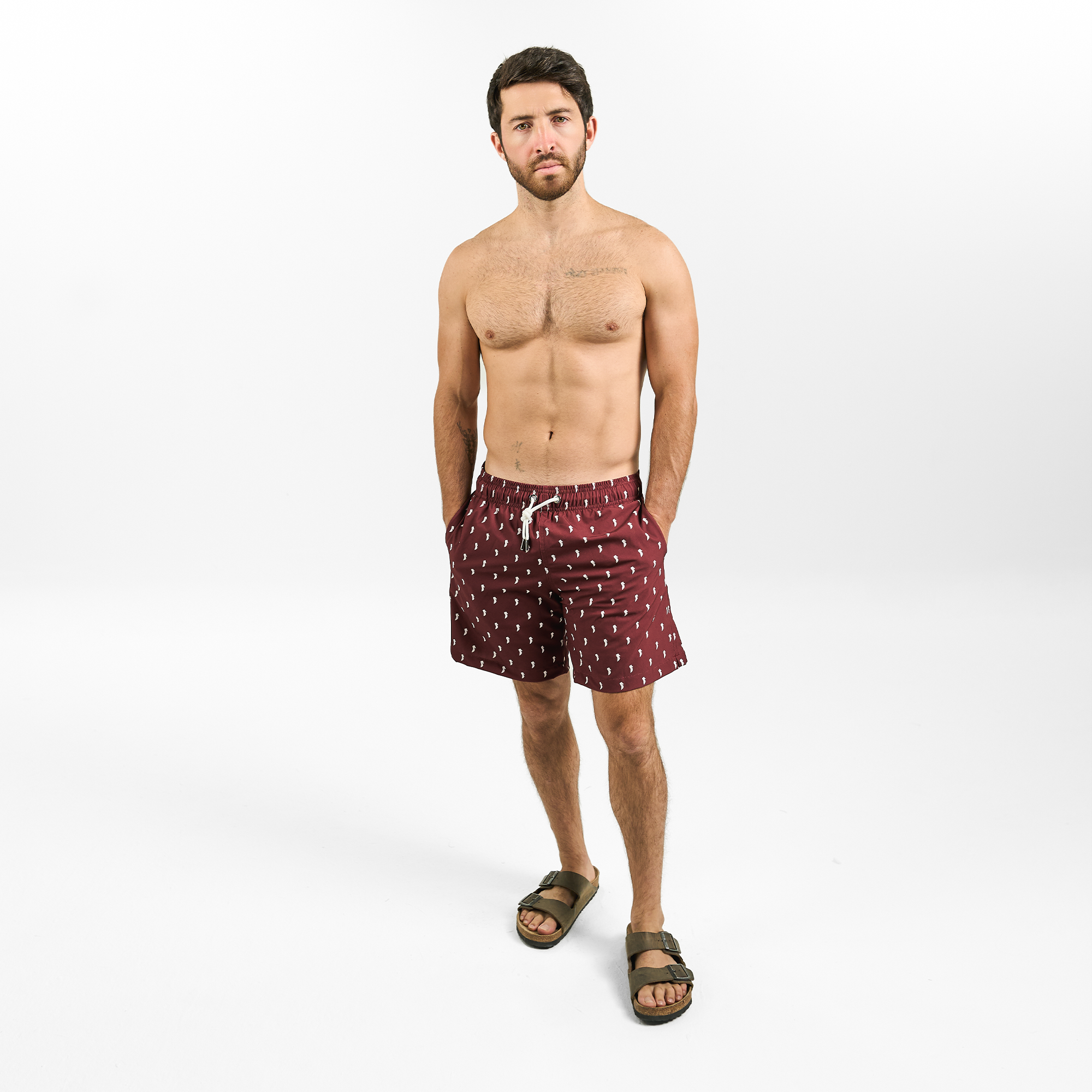 Horse Pattern Trunk / Wine