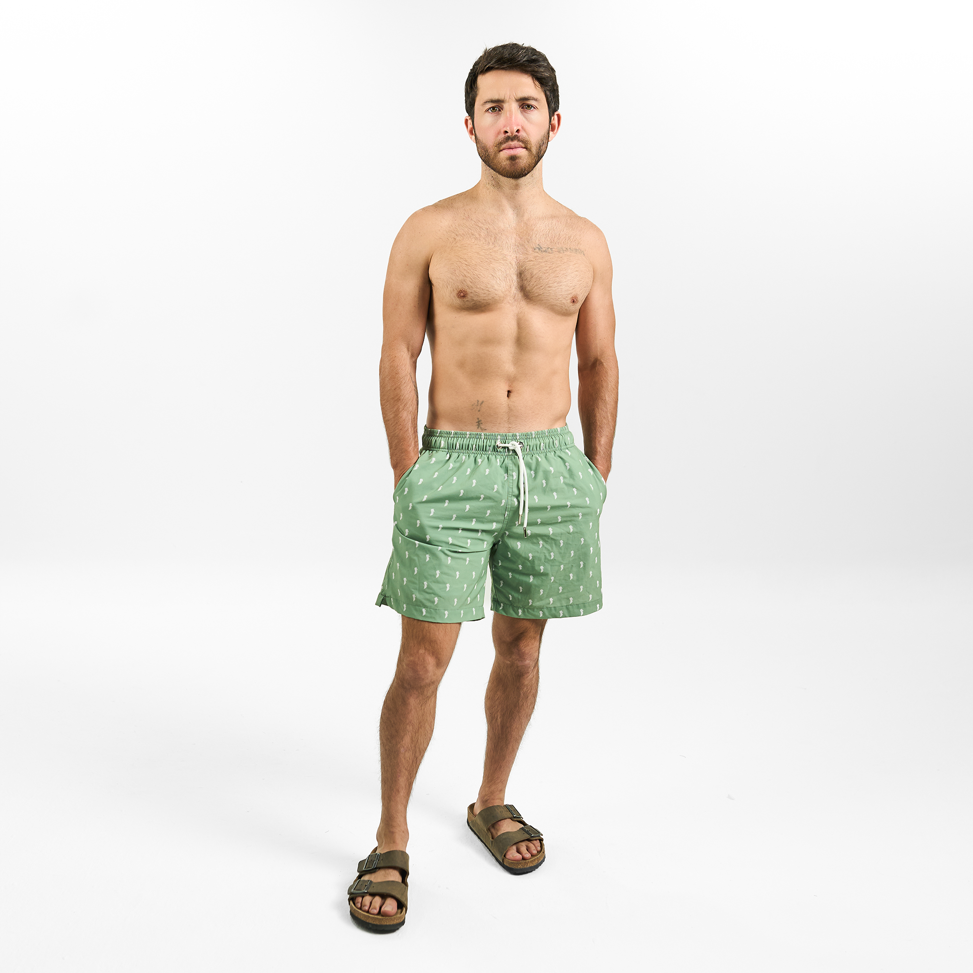 Horse Pattern Trunk / Green