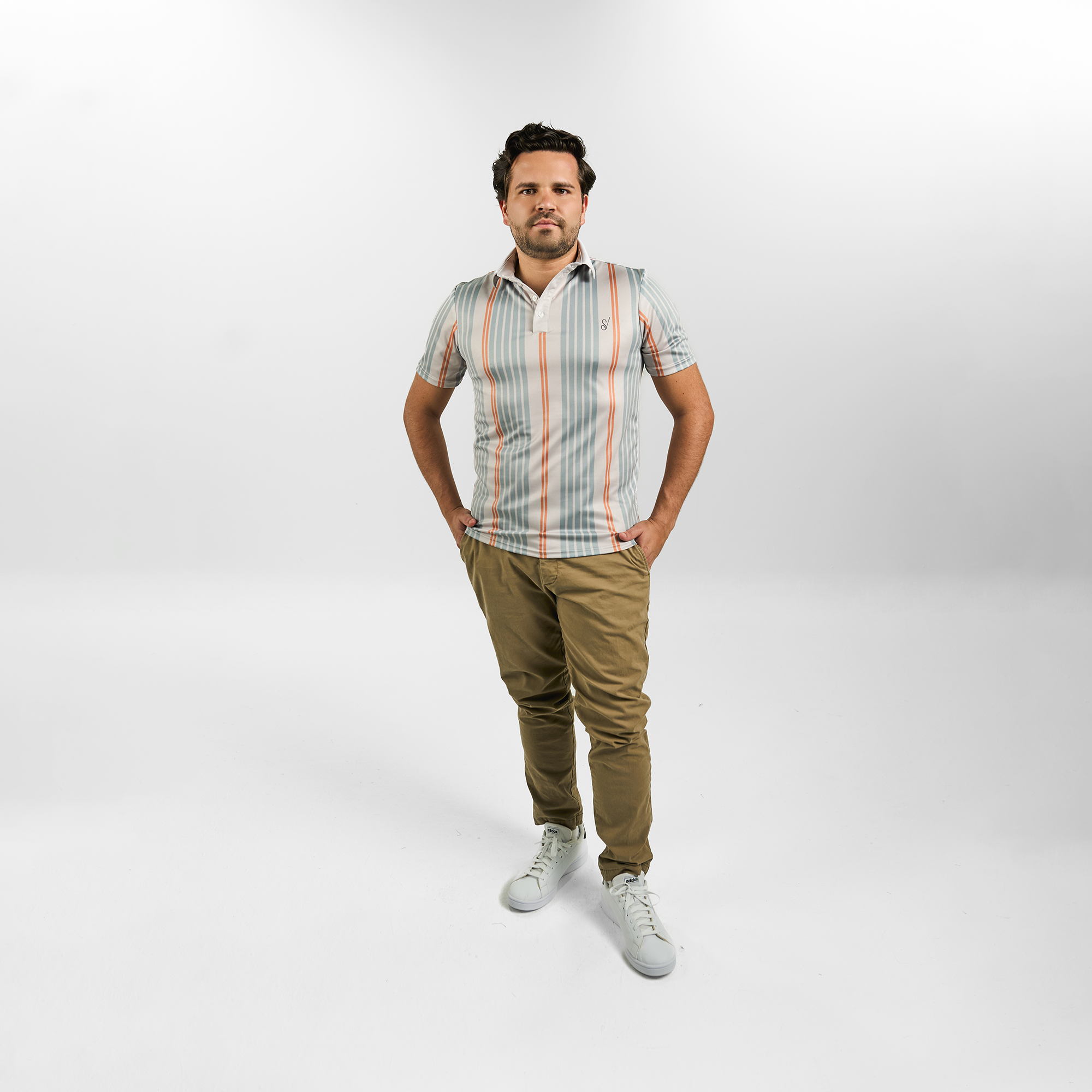 Polo Estampada Lineas