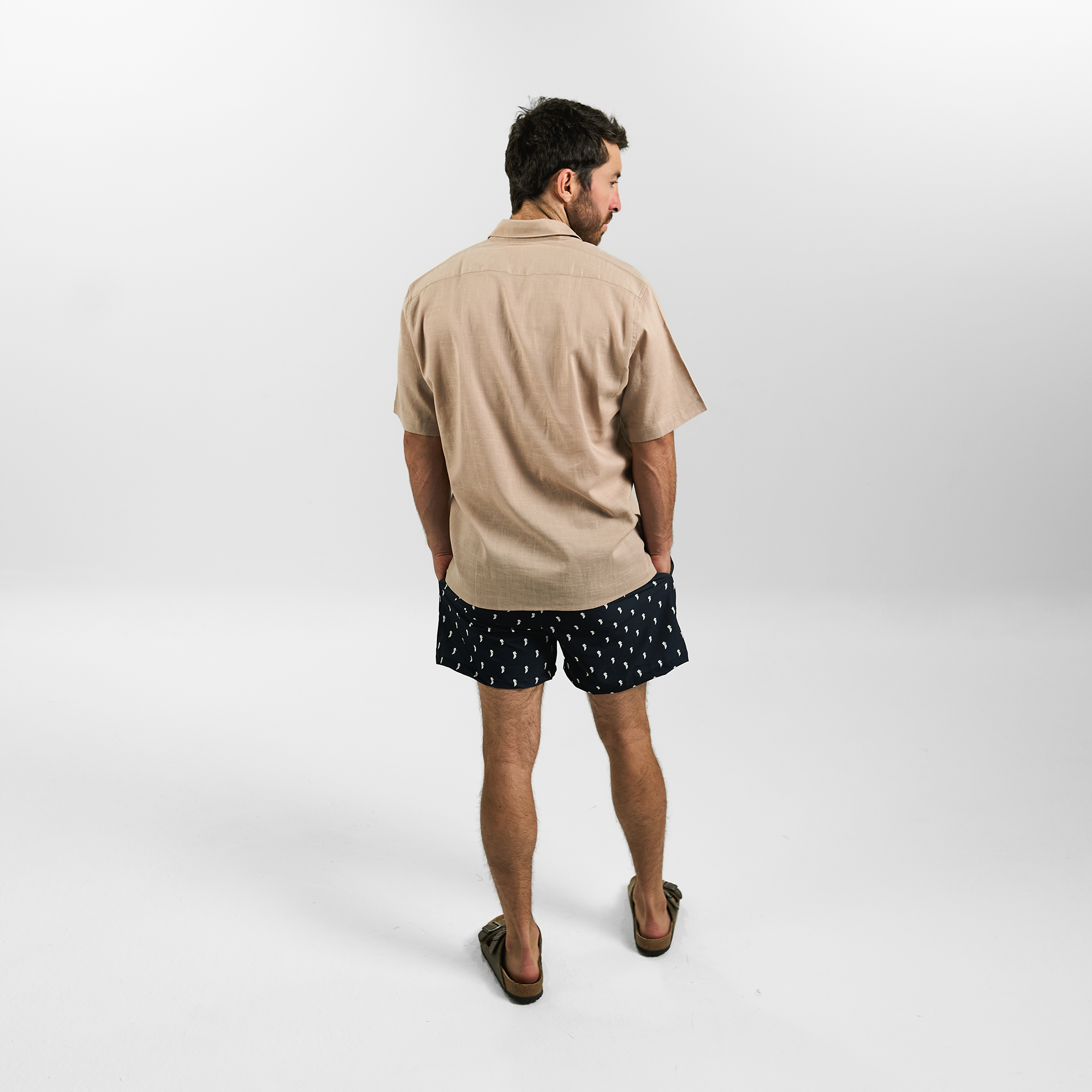 Camisa NIZA LINEN / BROWN