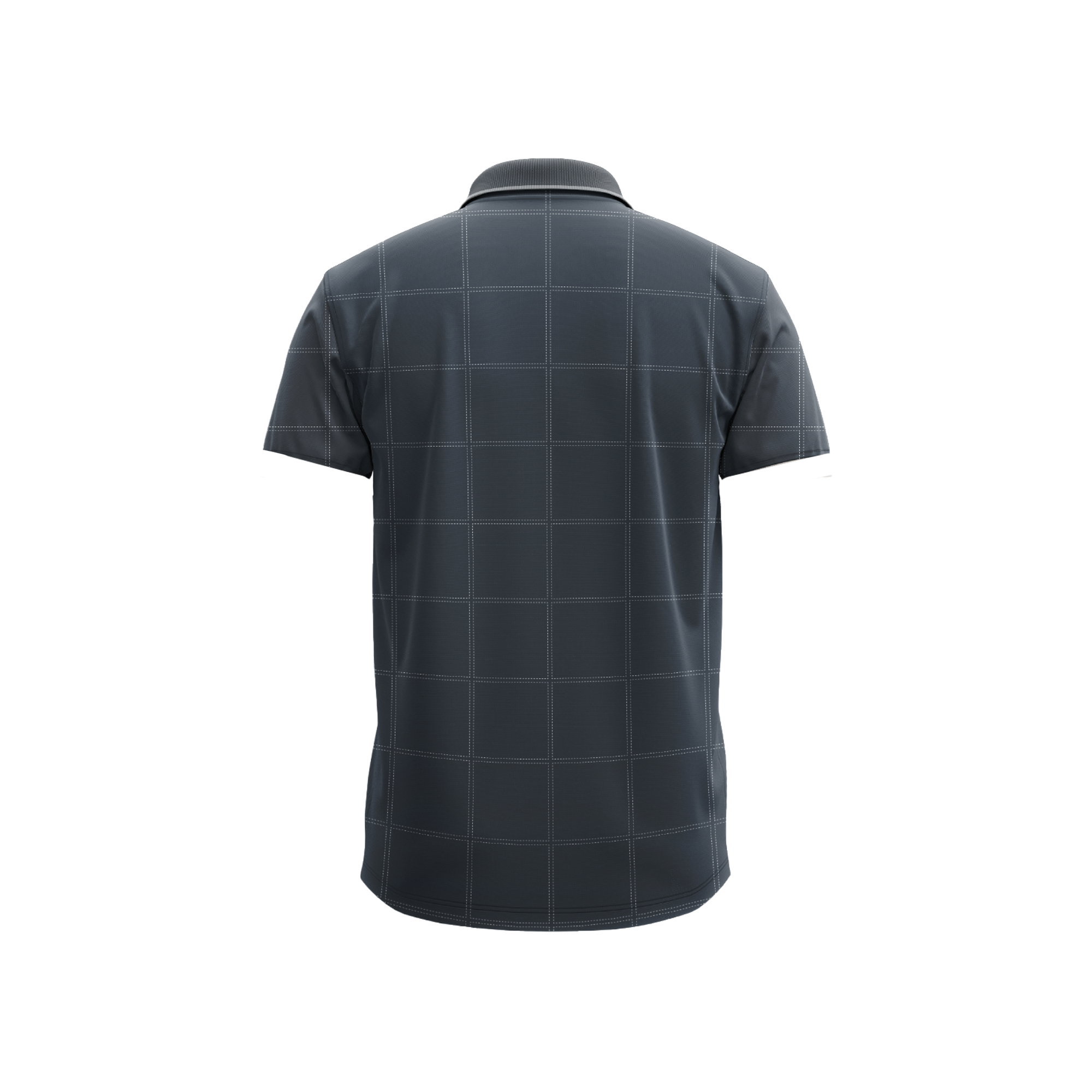 Polo Estampada Cuadros de Lineas