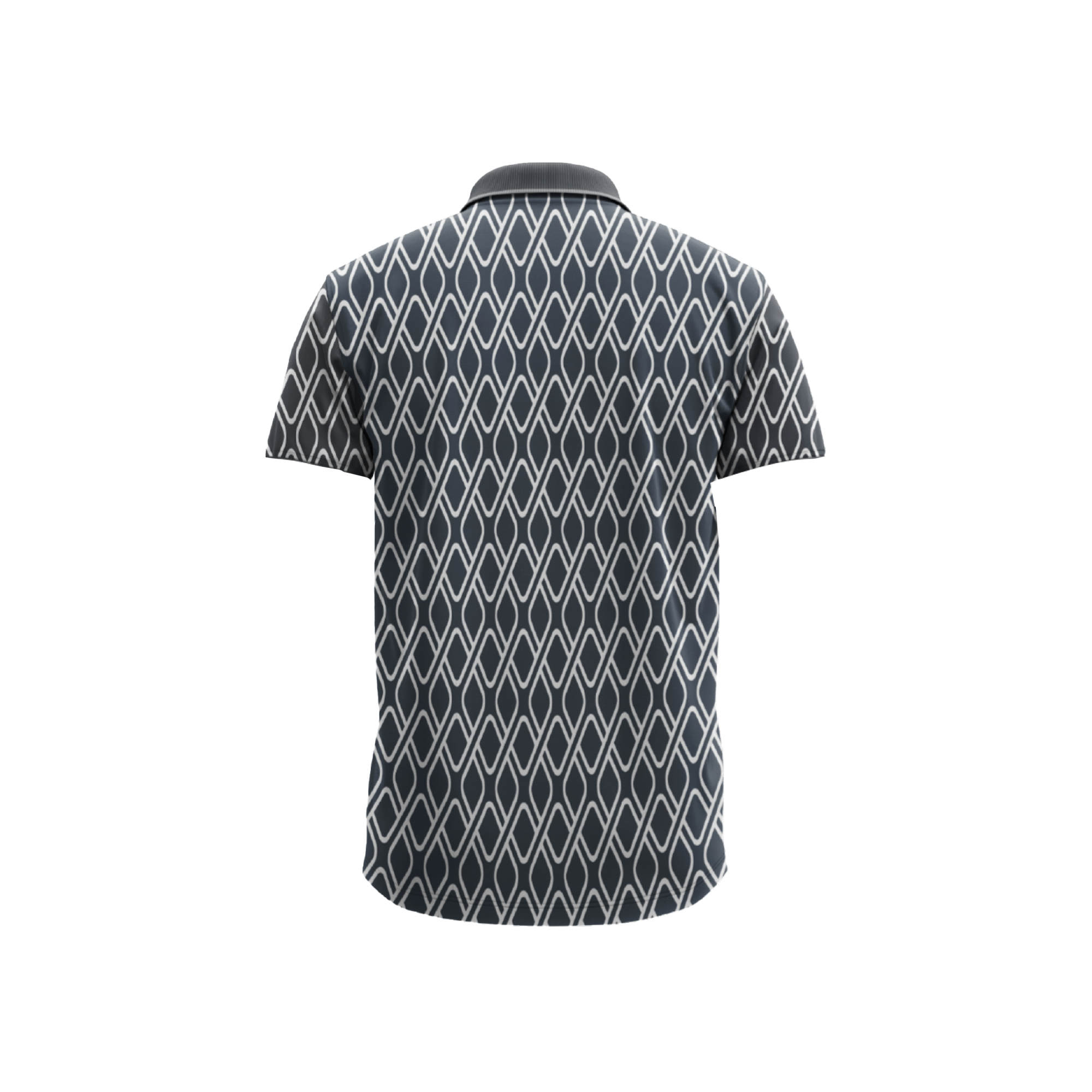 Polo Estampada Rombos Navy